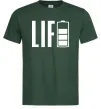 Мужская футболка Life Battery Темно-зеленый фото