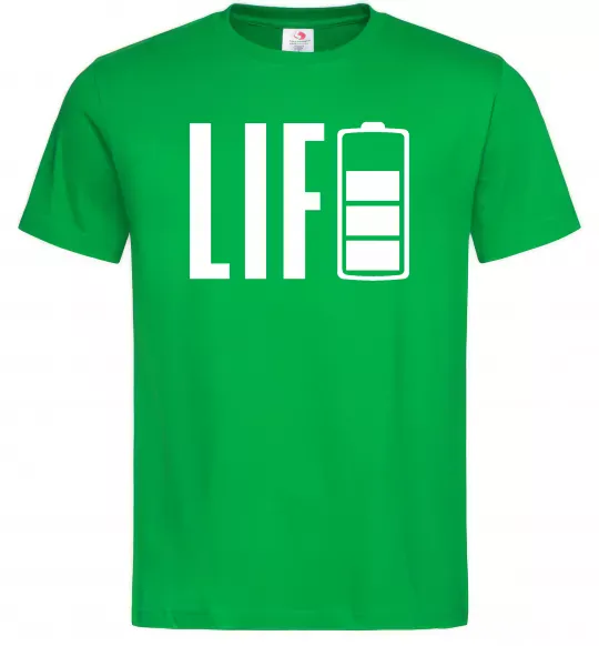 Мужская футболка Life Battery Зеленый фото