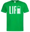 Мужская футболка Life Battery Зеленый фото