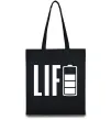 Эко-сумка Life Battery Черный фото