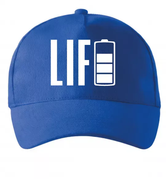 Кепка Life Battery Ярко-синий фото