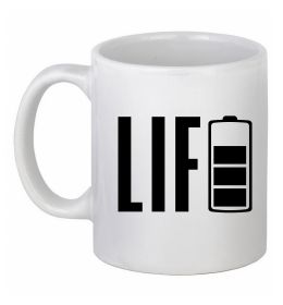 Чашка керамическая Life Battery