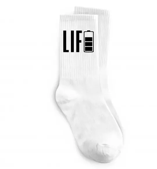 Носки Life Battery Белый фото