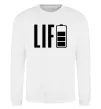 Свитшот Life Battery Белый фото