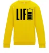 Детский Свитшот Life Battery Солнечно желтый фото