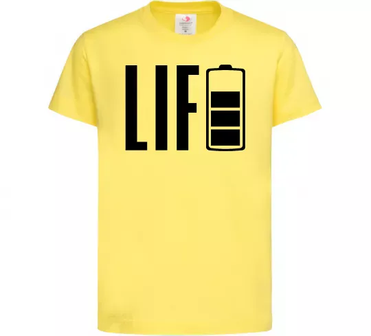 Дитяча футболка Life Battery Лимонний фото