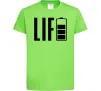 Дитяча футболка Life Battery Лаймовий фото