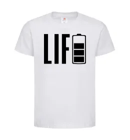 Детская футболка Life Battery Белый фото