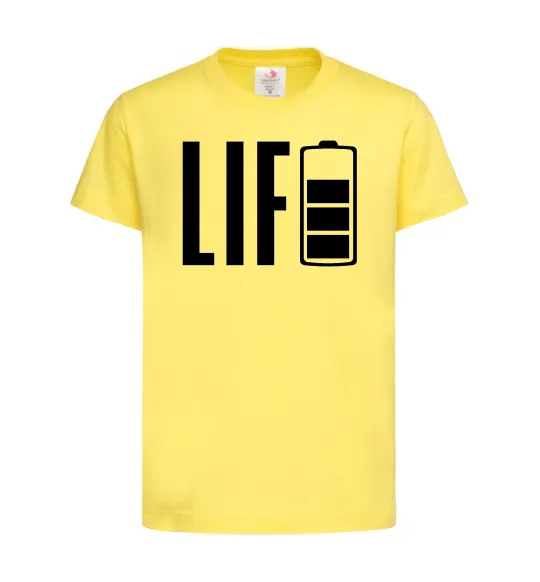 Детская футболка Life Battery Лимонный фото