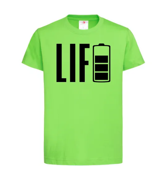 Детская футболка Life Battery Лаймовый фото