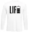 Лонгслів Life Battery Білий фото
