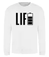 Свитшот Life Battery Белый фото