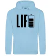 Женская толстовка (худи) Life Battery Голубой фото