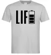 Мужская футболка Life Battery Серый фото
