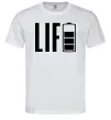 Мужская футболка Life Battery Белый фото