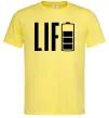 Мужская футболка Life Battery Лимонный фото