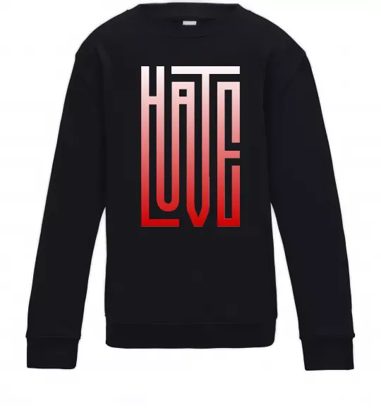 Дитячий світшот HateLove Чорний фото