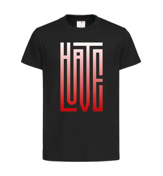 Детская футболка HateLove Черный фото