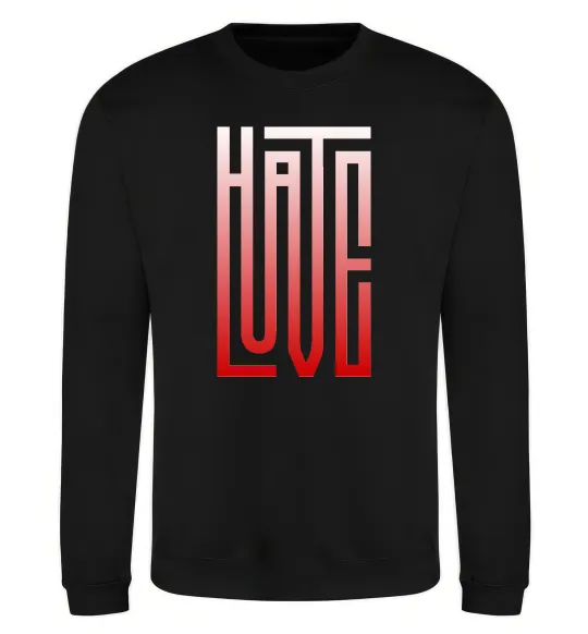 Світшот HateLove Чорний фото
