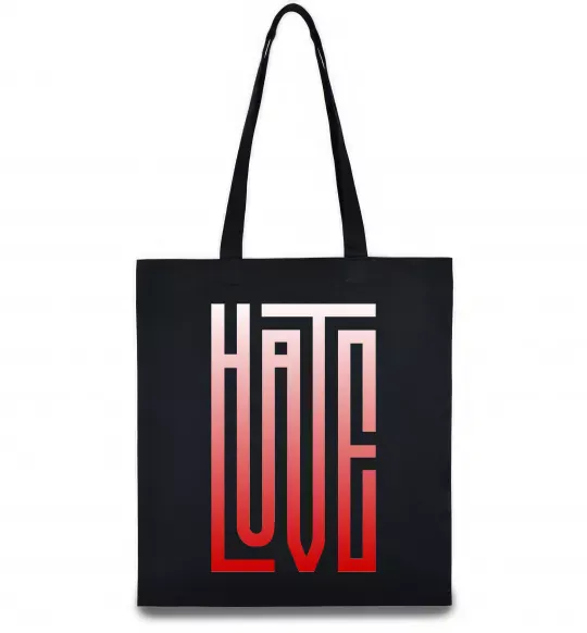 Еко-сумка HateLove Чорний фото