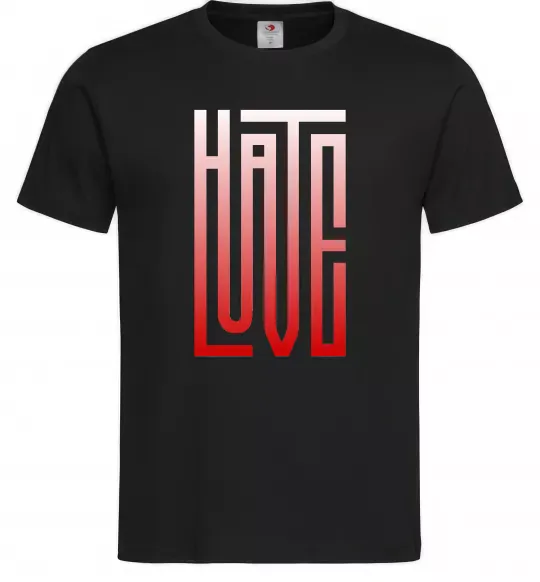 Чоловіча футболка HateLove Чорний фото
