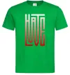 Чоловіча футболка HateLove Зелений фото