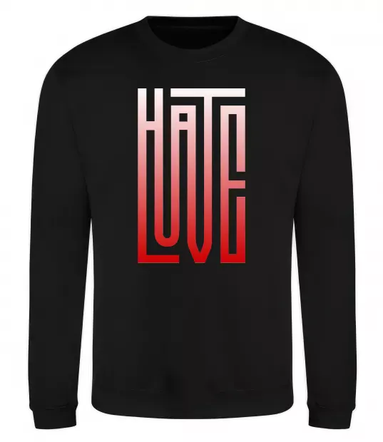 Світшот HateLove Чорний фото
