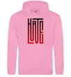 Мужская толстовка (худи) HateLove Розовый фото