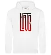 Жіноча толстовка (худі) HateLove Білий фото