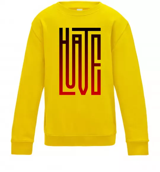 Дитячий світшот HateLove Сонячно жовтий фото