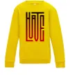 Дитячий світшот HateLove Сонячно жовтий фото