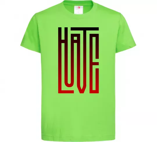 Дитяча футболка HateLove Лаймовий фото