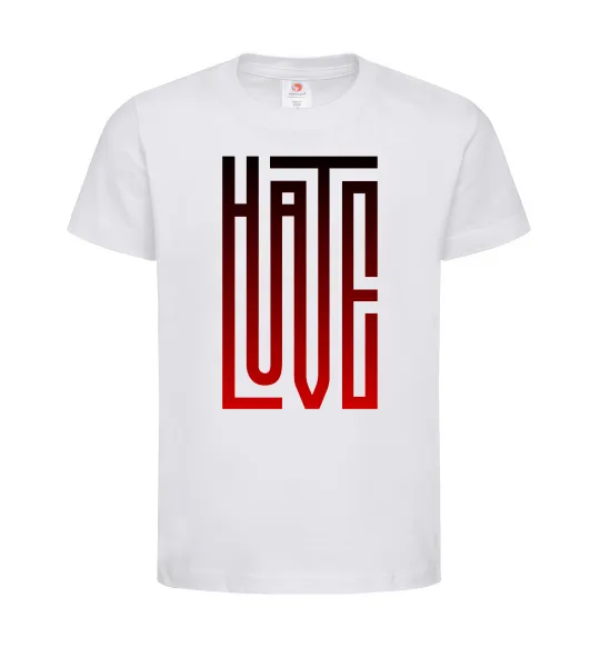 Детская футболка HateLove Белый фото