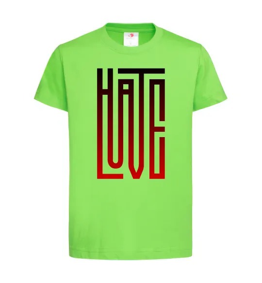 Детская футболка HateLove Лаймовый фото