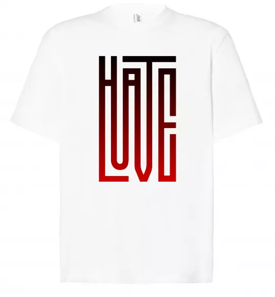 Футболка Оверсайз HateLove Білий фото