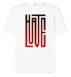 Футболка Оверсайз HateLove Білий фото