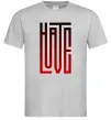 Чоловіча футболка HateLove Сірий фото