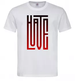 Чоловіча футболка HateLove Білий фото