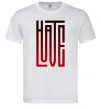 Чоловіча футболка HateLove Білий фото