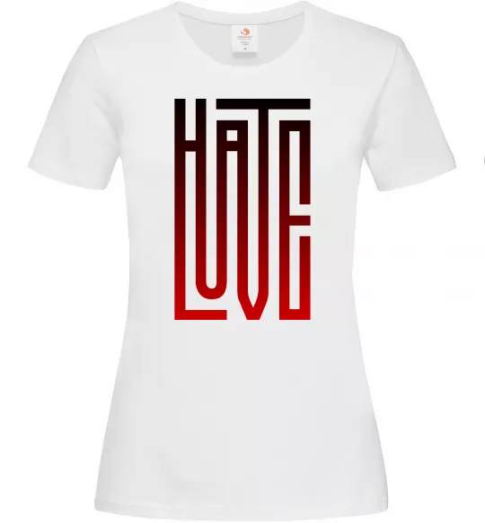 Женская футболка HateLove Белый фото