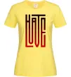 Женская футболка HateLove Лимонный фото