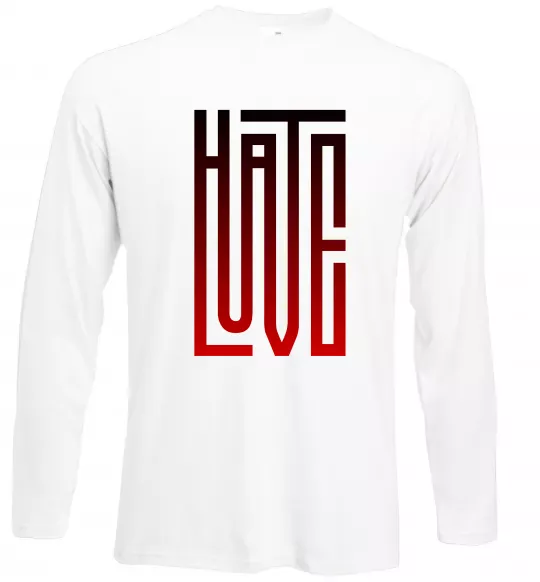 Лонгслив HateLove Белый фото