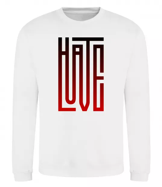 Світшот HateLove Білий фото