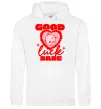 Женская толстовка (худи) Good luck babe Белый фото