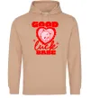 Женская толстовка (худи) Good luck babe Песочный фото