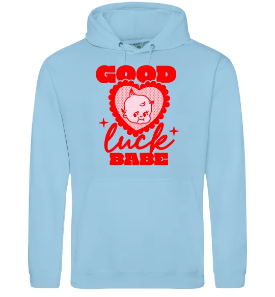Жіноча толстовка (худі) Good luck babe Блакитний фото
