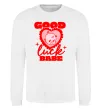 Світшот Good luck babe Білий фото