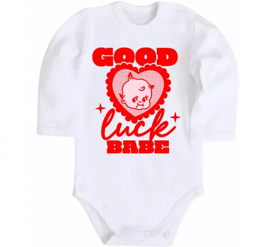 Дитячий бодік Good luck babe Білий фото
