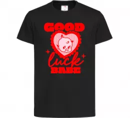 Дитяча футболка Good luck babe Чорний фото