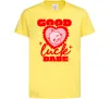 Дитяча футболка Good luck babe Лимонний фото